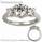 Engagement ring with side diamonds 0.33 carats