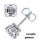 Asscher Cut diamond stud earrings