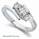 Embracing three Diamonds ring