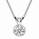 Bezel set Pendant for Round diamonds