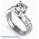 Twisted engagement ring with side Diamonds
