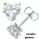 Heart shaped diamonds Stud earrings