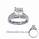 Engagement ring settings, 0.5 carat accent Princess