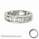 Wedding or anniversary ring, Baguettes diamonds