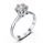 Martini prongs head for a solitaire ring