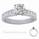 Engagement ring settings, 1 carat side Princess