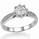 1 carat look engagement ring Martini head