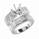 Engagement and  Wedding rings set.1.57 carats