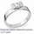 Tension engagement ring settings