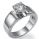 wide solitaire engagement ring