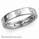 Flat surface diamond wedding ring, 4.5mm.