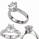 Designers engagement ring settings with side diamonds.