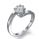 1 carat look embracing engagement ring