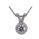 The Halo diamonds Pendant 3/4 carat sides.