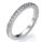 Pave diamond wedding band 1/4 carat