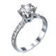 Martini Prongs head with side diamonds 