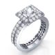 0.84 carat designers bridal ring sets