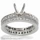 Thin bridal rings set with round diamonds