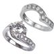 Designers Bridal set 1 carat side diamonds
