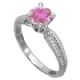 1 carat Pink Sapphire Ceylon, eye clean
