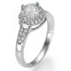 One row Halo for bigger diamonds