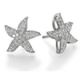 Starfish earrings 1/2 carat round diamonds
