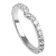 Notch diamonds wedding ring