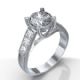 Semi set engagement ring, CrissCross 