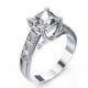 Semi set engagement ring, CrissCross 