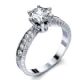Hand engraved antique engagement ring style