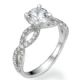 The Slalum engagement ring diamonds encrusted