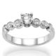 1/3 carat Bezel engagement ring 
