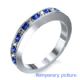 2 carats Princess eternity band