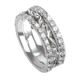 Art Deco big diamonds wedding band