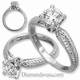 Hand engraved designers solitaire engagement ring