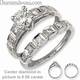 Bridal ring sets with round side diamonds