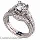 Edwardian antique bridal rings set replica