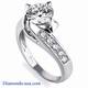 Designers wrap-around engagement ring settings
