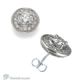 Designers diamond stud earrings with pave set Diamonds