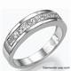 Wedding ring, 1.15 carats Princess diamonds