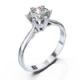 Martini prongs head for a solitaire ring