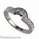 Hand engraved wedding ring with diamonds