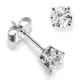 Round  diamond stud earrings.