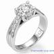 Crisscross engagement ring settings for larger centers
