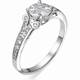 1 carat look in engagement ring