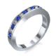 Anniversary or wedding with diamonds and Sapphires