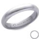 Diamond and inscription wedding ring-3.7mm