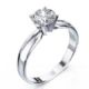 Wide classic engagement ring