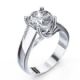 CrissCross, solitaire engagement ring