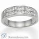 Wedding ring, 1 carat Princess diamonds